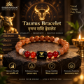 Sunstone & Carnelian Zodiac Bracelet for Taurus (वृषभ राशि)