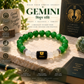 Green Aventurine & Milky Quartz Bracelet for Gemini (मिथुन राशि)