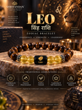 Tiger Eye & Citrine Zodiac Band for Leo (सिंह राशि)