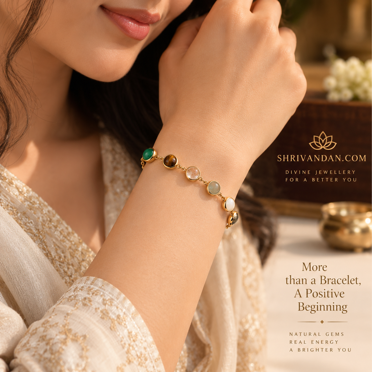 Metal Dhan Yog Bracelet for Women Gold