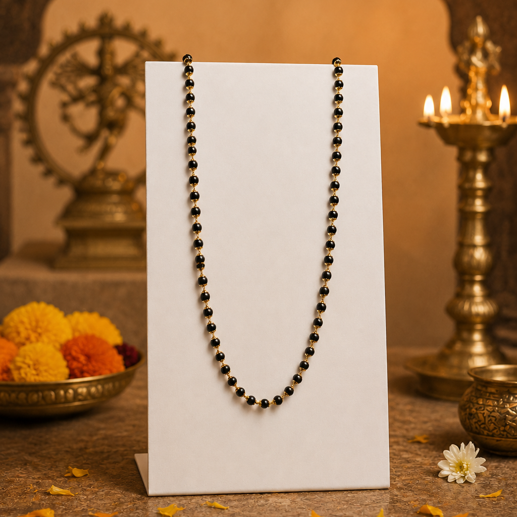 Premium Gold-Plated Authentic Karungali Mala | 108 Sacred Ebony Beads