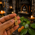 Om Engraved Gold Pendant  SHRIVANDAN