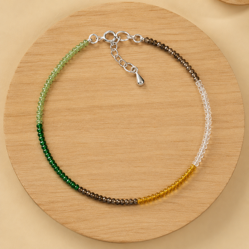 DhanYog Crystal Anklet for Wealth & Prosperity | Siddh & Energized