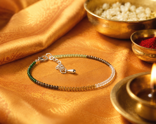 DhanYog Crystal Anklet for Wealth & Prosperity | Siddh & Energized