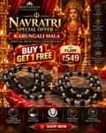 Original Karungali Mala Buy 1 Get 1 Free - Premium Silver Finish