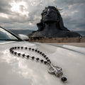 Premium Silver-Plated Trishul Damaru Japam Mala | SHRIVANDAN